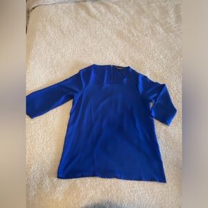 EXPRESS Women’s Blue Top with Zipper Back